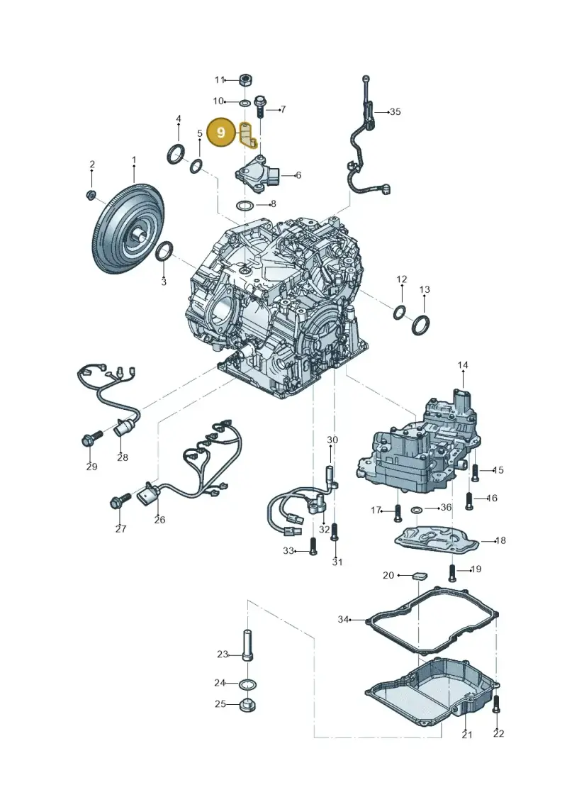 09G321175 — Volkswagen Beetle (2016-2019) diagram 496300251, position 9