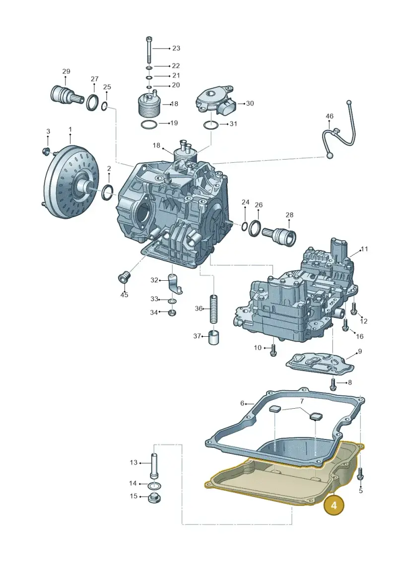 09G321361A — Volkswagen Jetta 1.6 (2014-2018) diagram 691321650, position 4