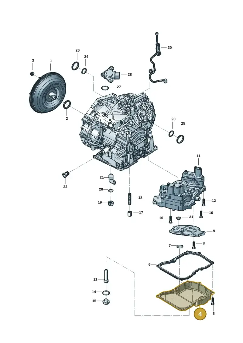 09G321361A — Volkswagen Beetle (2016-2019) diagram 802300358, position 4