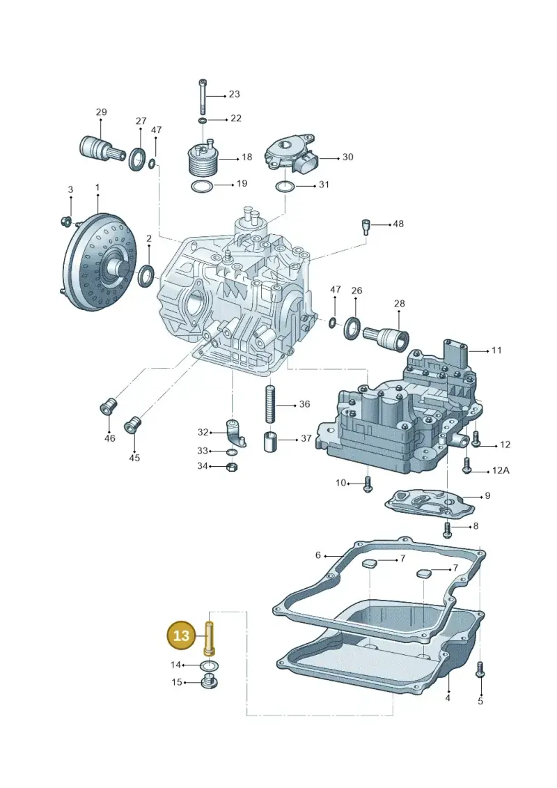 09G321363A — Volkswagen Lavida (2012-2021) diagram 744321650, position 13