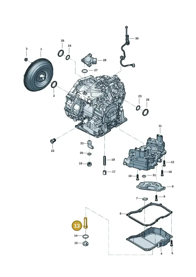 09G321363F — Volkswagen Beetle (2016-2019) diagram 802300358, position 13