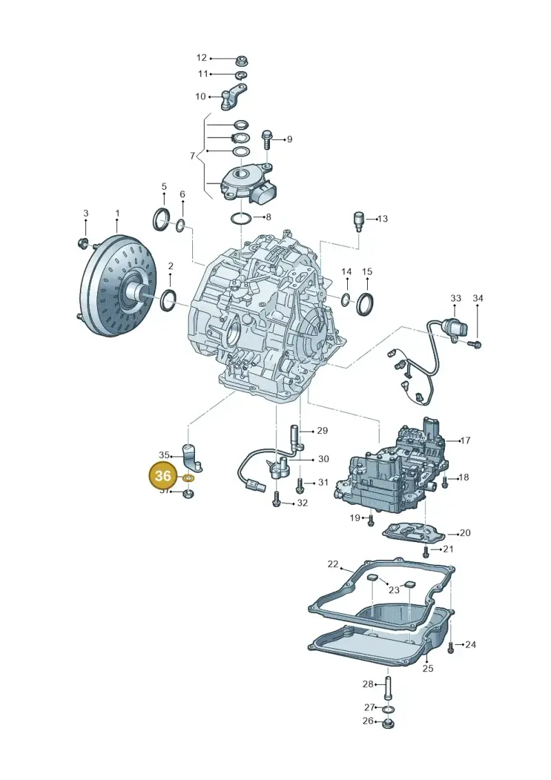 09G321381 — Volkswagen Arteon (2017-2023) diagram 806300820, position 36