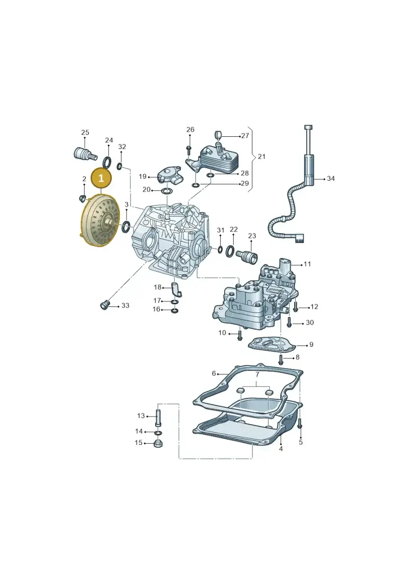 09G323571AB — Volkswagen Bora (2018-) diagram 437321070, position 1