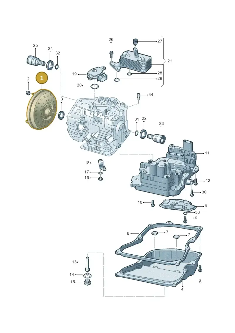 09G323571AB — Volkswagen Jetta (2019-) diagram 876321650, position 1