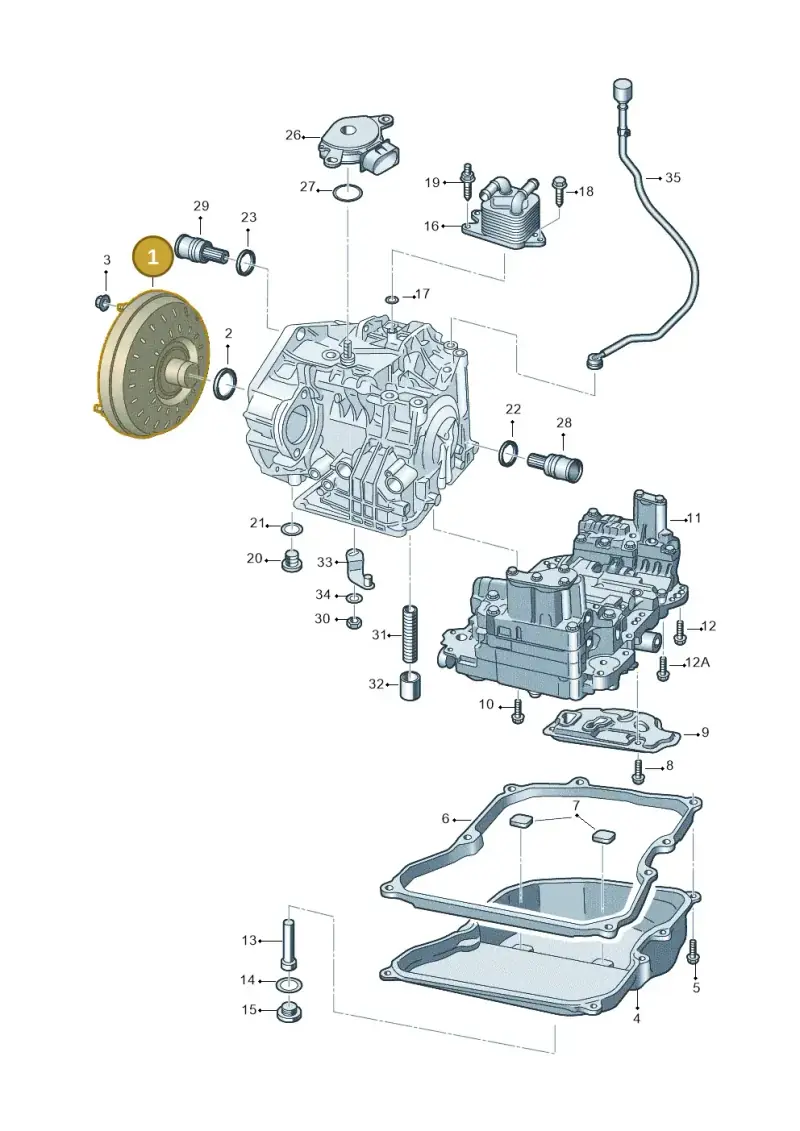 09G323571C — Volkswagen Polo 1.6 (2015-2020) diagram 784321650, position 1