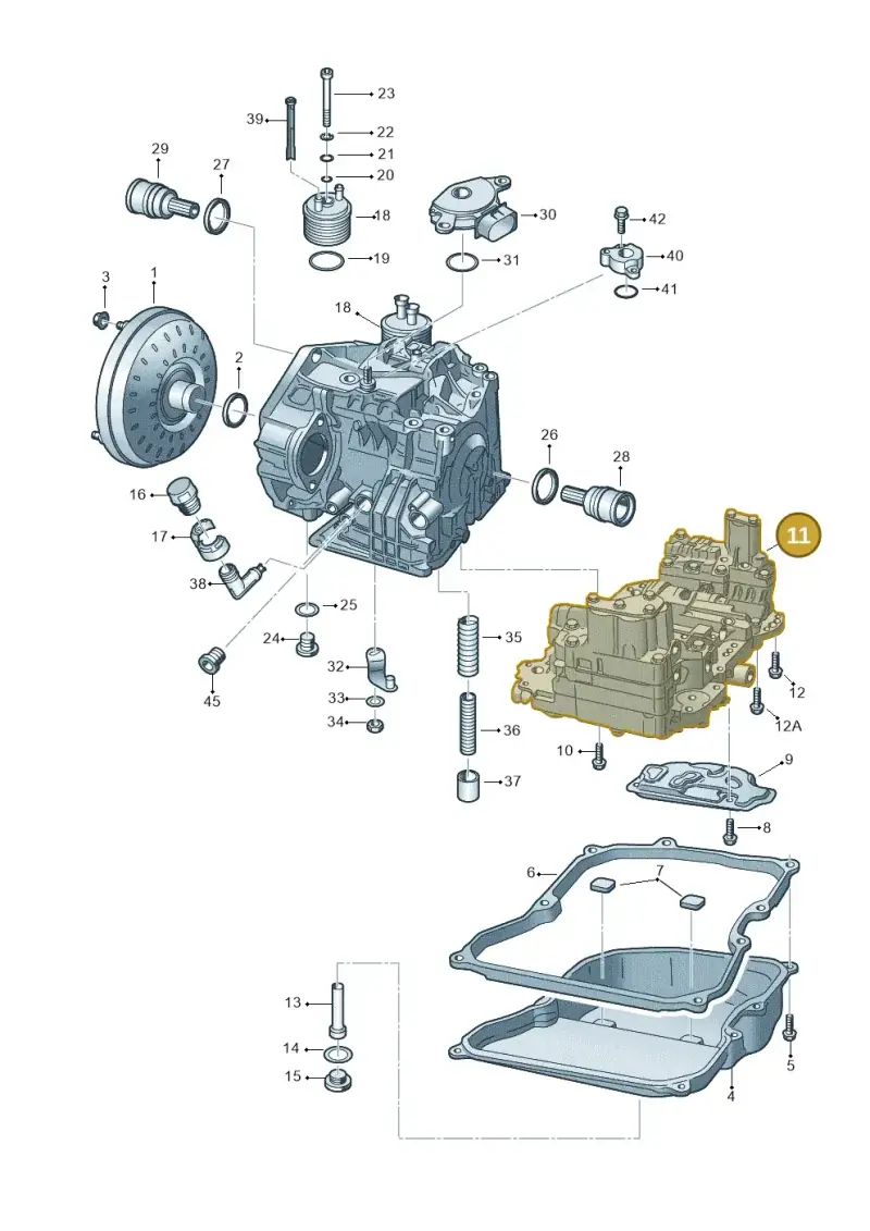09G325039D — Volkswagen Jetta 2.0 (2015-2015) diagram 278321650, position 11