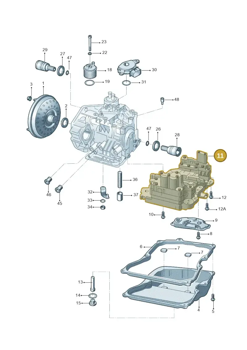 09G325039D — Volkswagen Lavida (2013-2015) diagram 744321650, position 11
