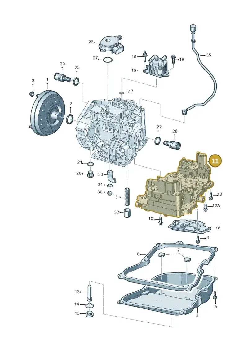 09G325039D — Volkswagen Polo 1.6 (2015-2020) diagram 784321650, position 11