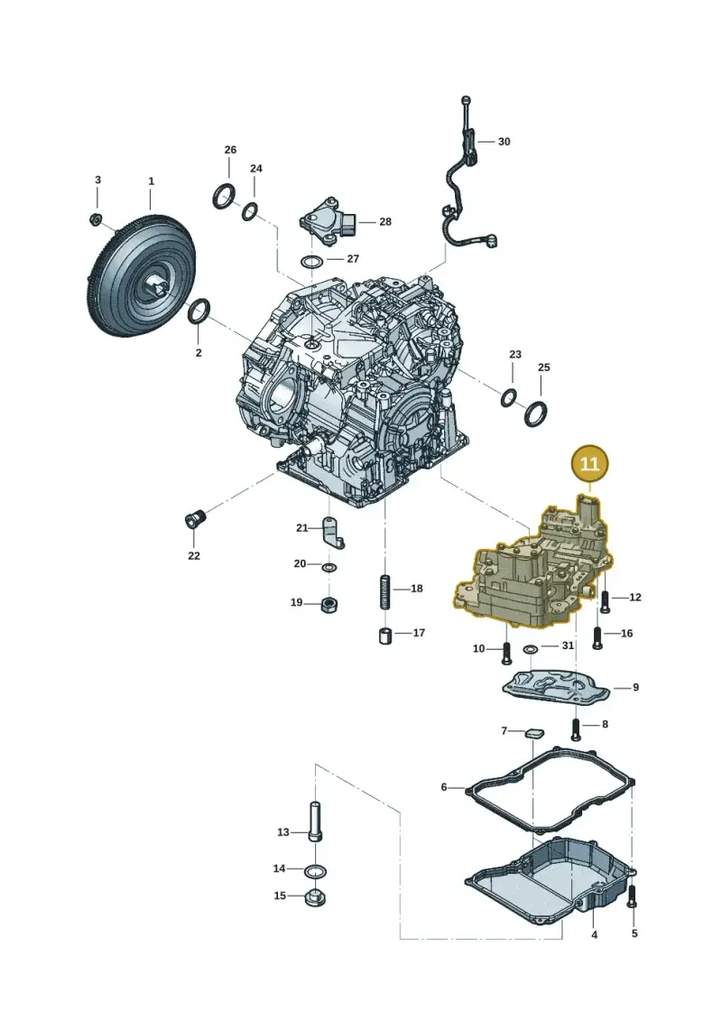 09G325039D — Volkswagen Beetle (2016-2019) diagram 802300358, position 11