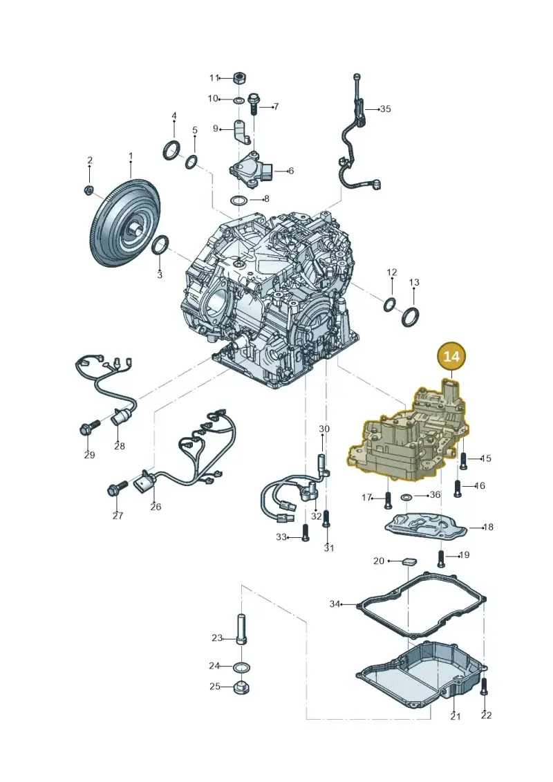 09G325039F — Volkswagen Beetle (2016-2019) diagram 496300251, position 14