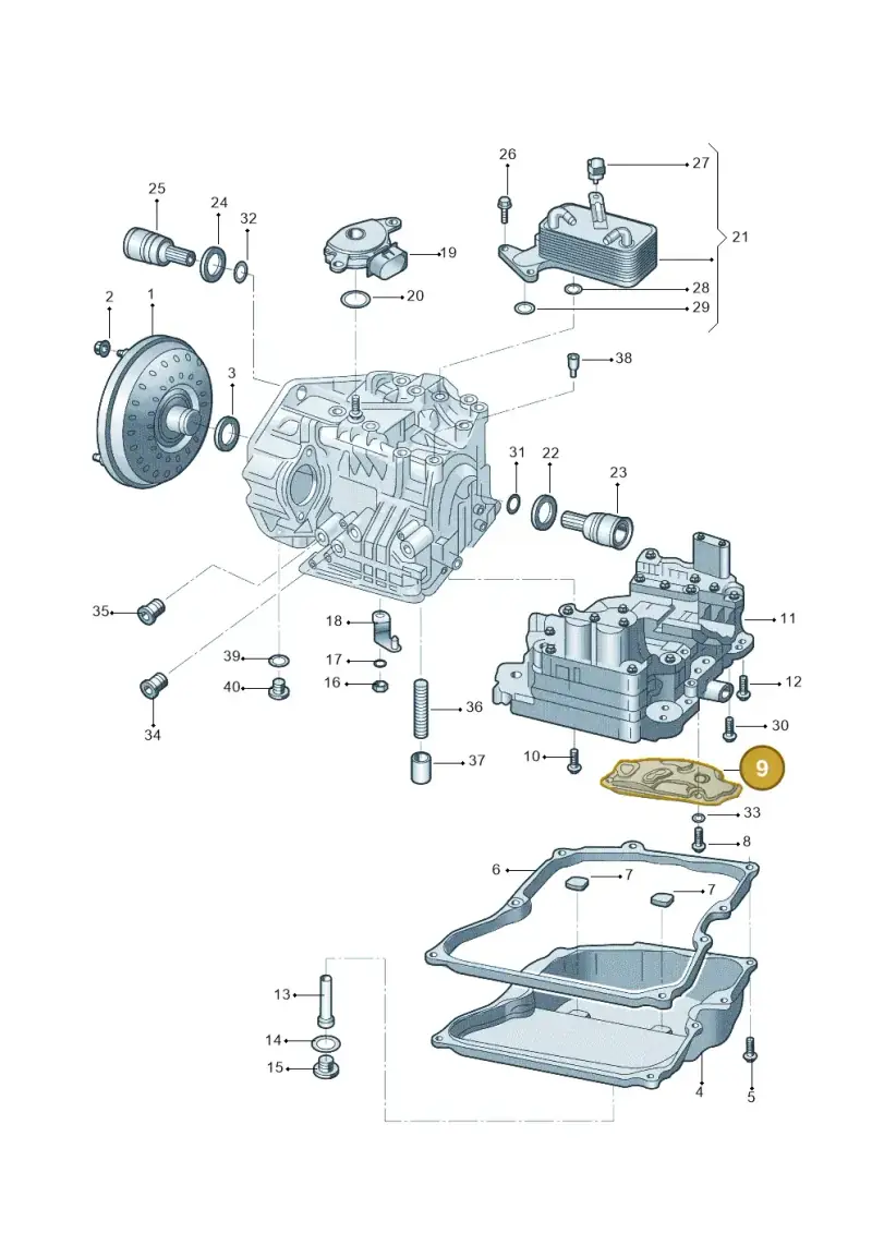 09G325429 — Volkswagen New Lavida (2015-2022) diagram 714321650, position 9