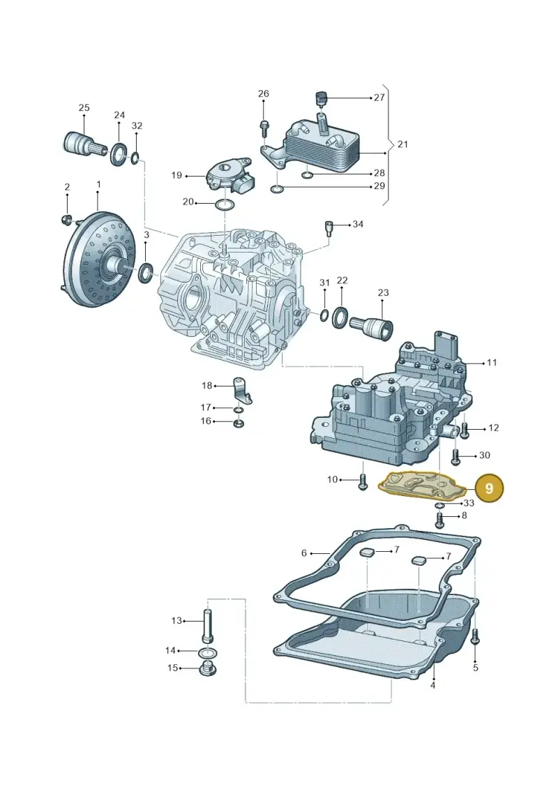 09G325429 — Volkswagen New Lavida (2015-2022) diagram 876321650, position 9
