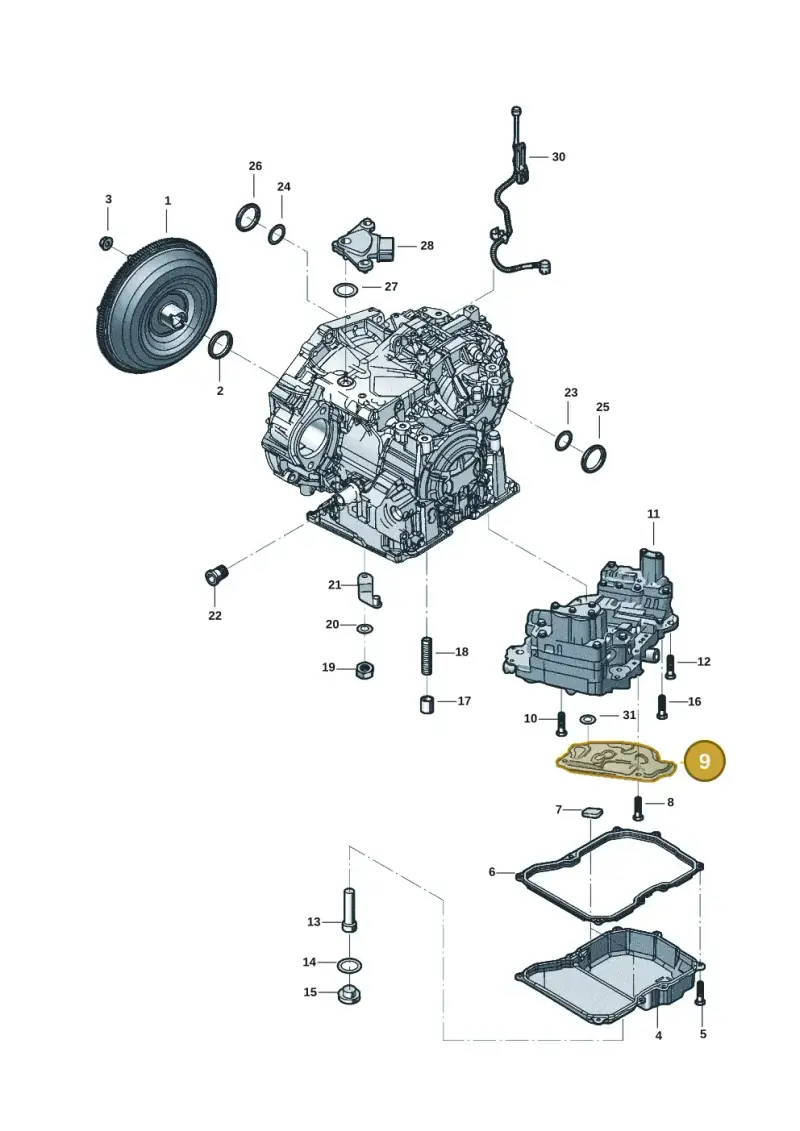 09G325429B — Volkswagen Beetle (2016-2019) diagram 802300358, position 9