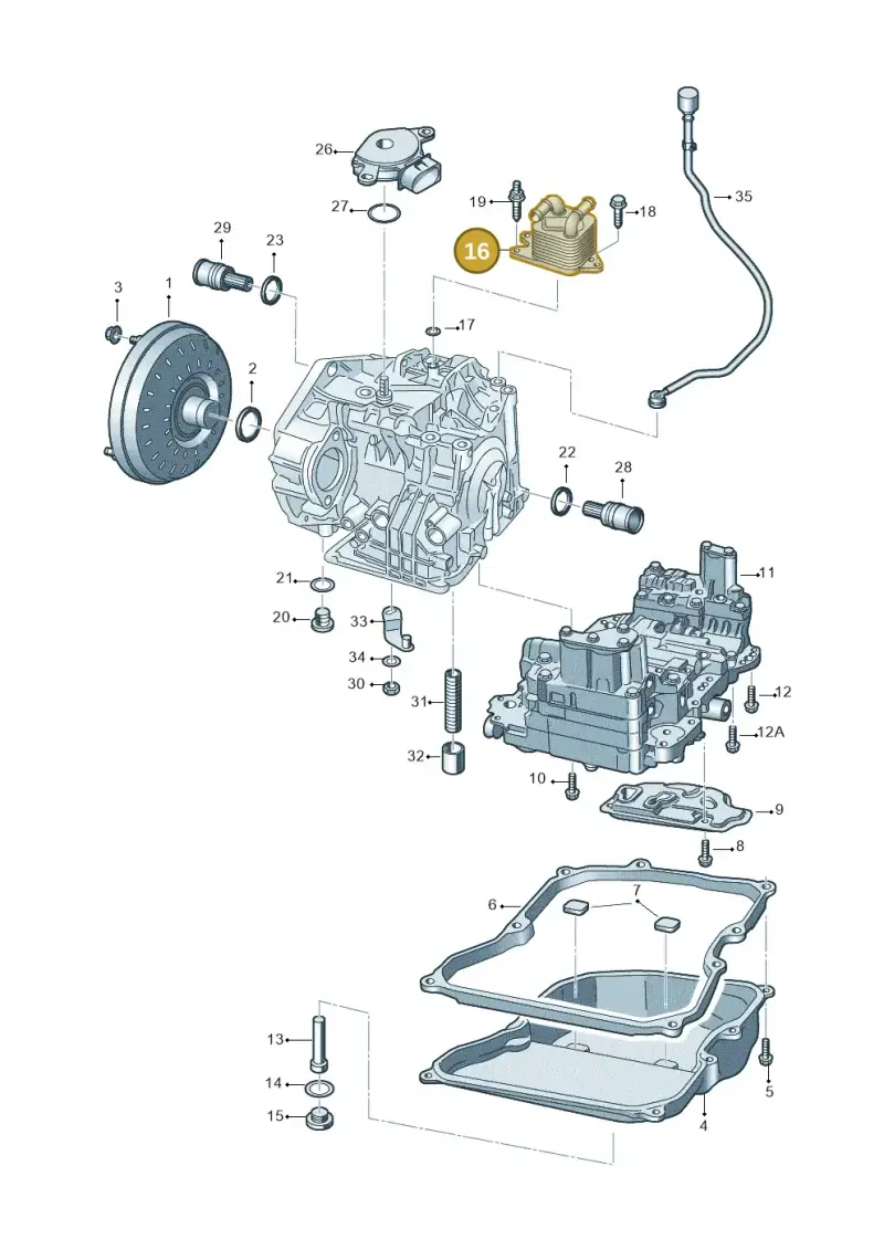 09G409061B — Volkswagen Polo 1.6 (2015-2020) diagram 784321650, position 16