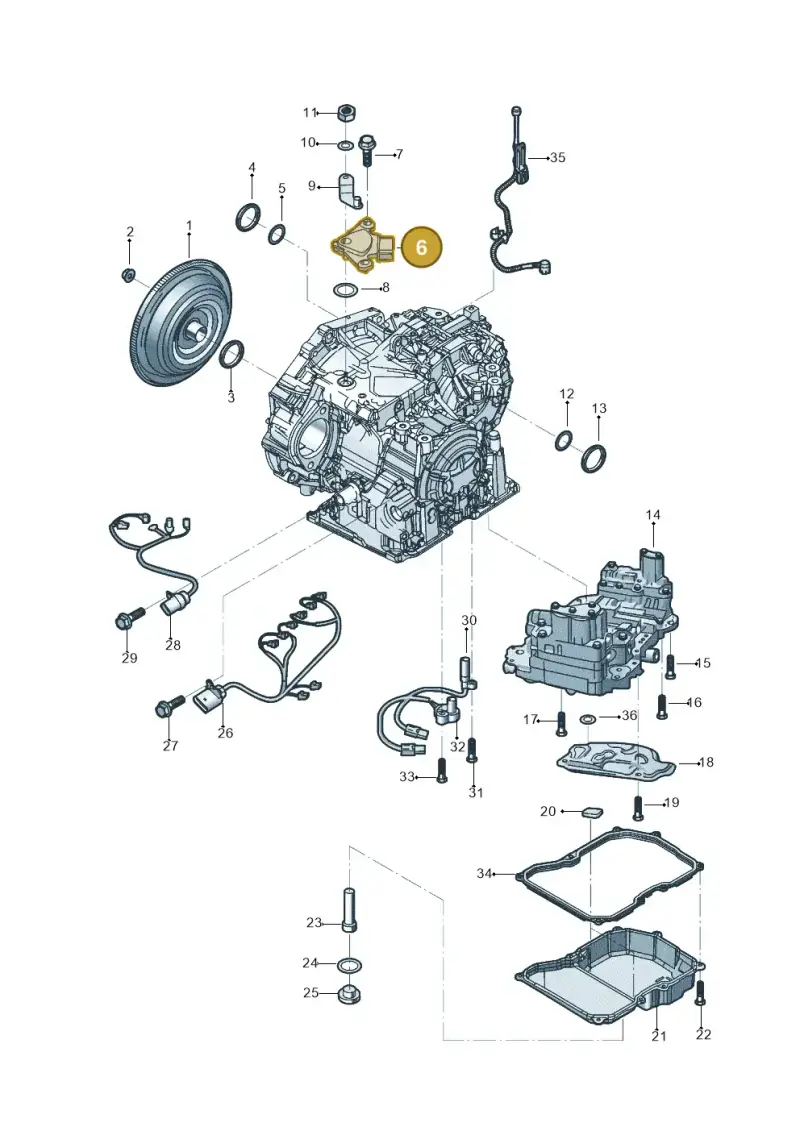 09G919823 — Volkswagen Beetle (2016-2019) diagram 496300251, position 6