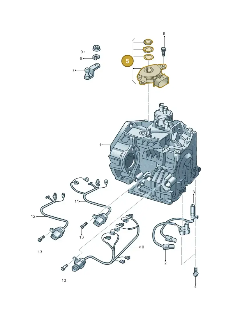 09G919823 — Volkswagen Beetle (2016-2019) diagram 715927700, position 5