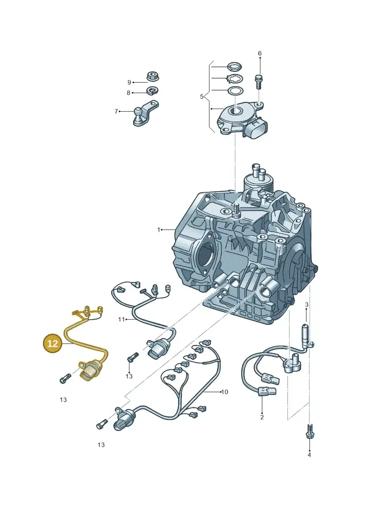 09G927363B — Volkswagen Beetle (2016-2019) diagram 715927700, position 12