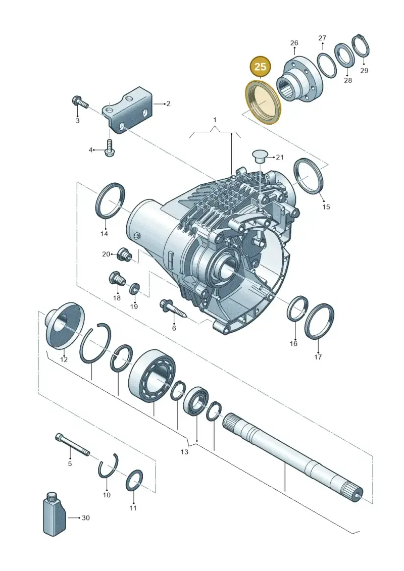 09N409319A — Volkswagen Transp. caravelle (2011-2015) diagram 679409300, position 25