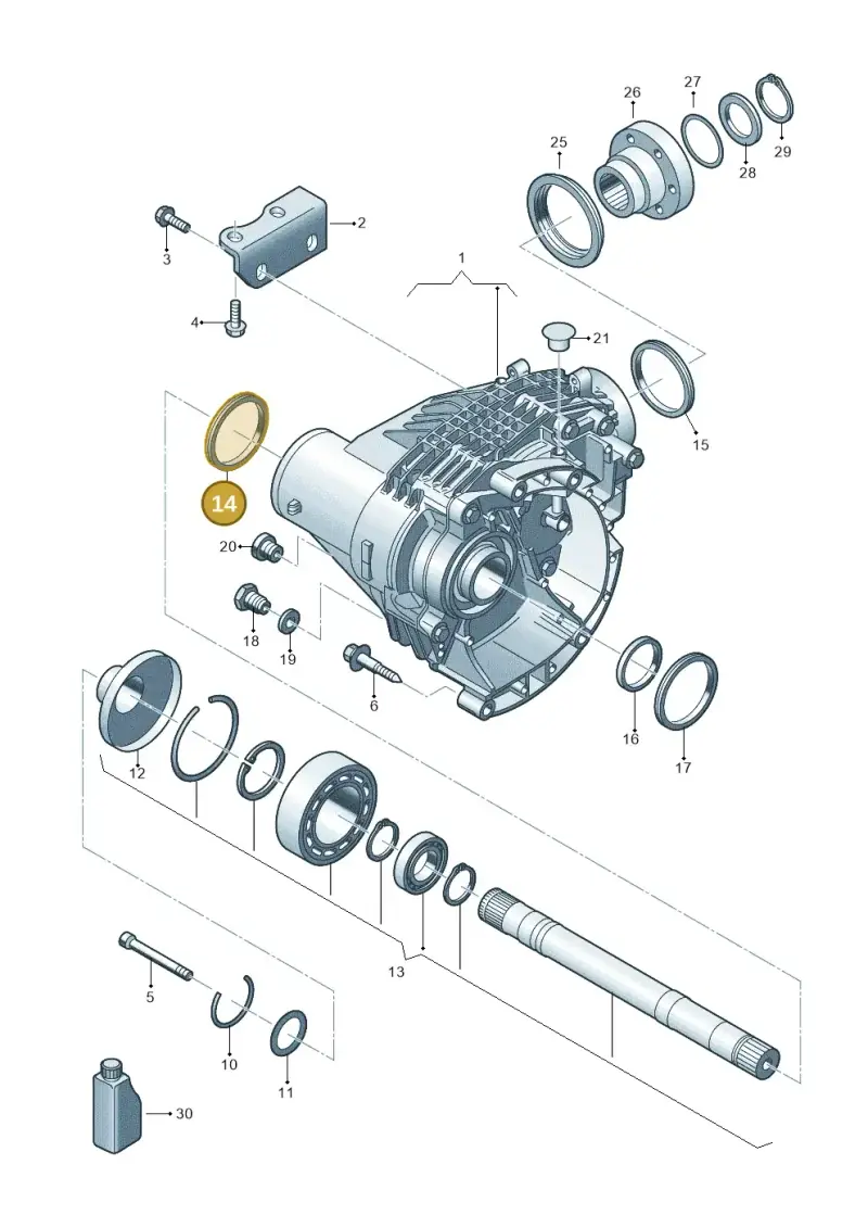 09N409529A — Volkswagen Transp. caravelle (2011-2015) diagram 679409300, position 14