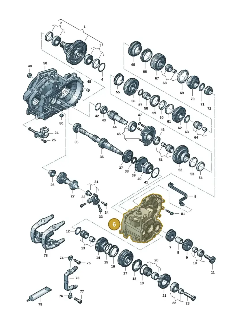 0A4301103AC — Volkswagen Golf 2.0 BlueMotion (2019-2024) diagram 2gk300352, position 6