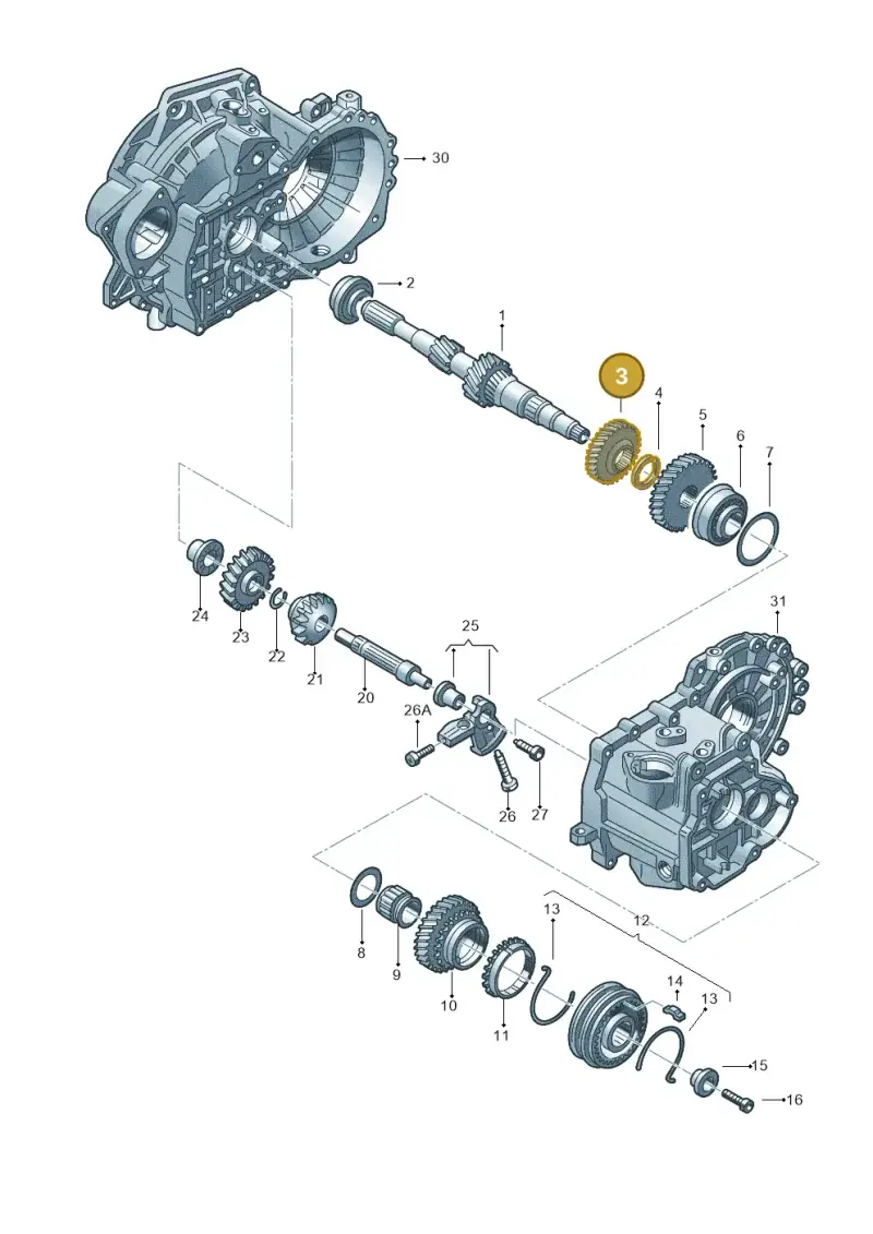 0A4311285B — Volkswagen Golf estate (2009-2013) diagram 420311390, position 3