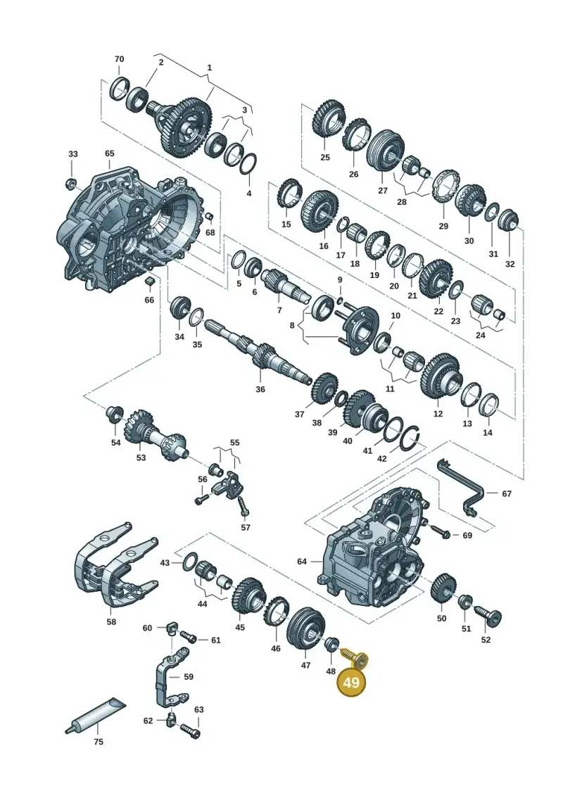 0A4311335A — Volkswagen Transport. multivan (2019-2024) diagram 7ep300806, position 49