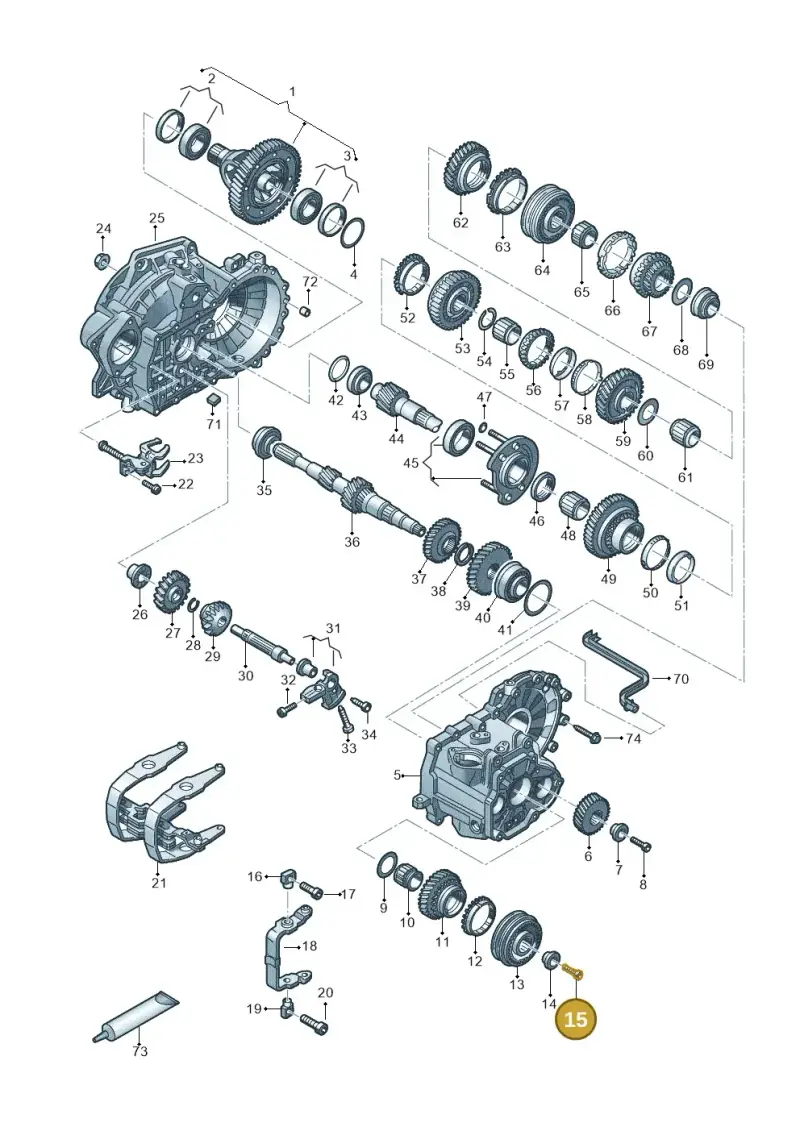 0A4311335A — Volkswagen T-Cross 1,0 (2018-2024) diagram 827315030, position 15