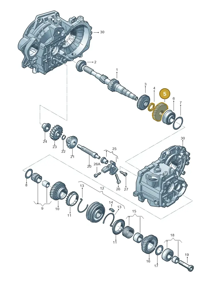 0A4311351 — Volkswagen Golf estate (2009-2013) diagram 409311410, position 5