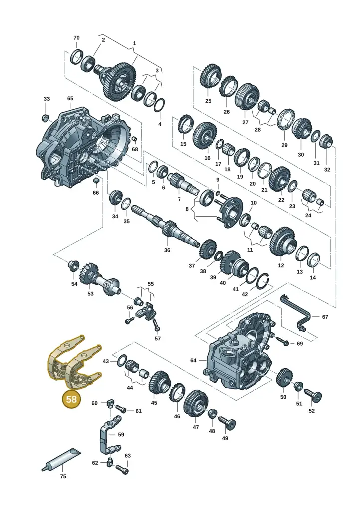 0A4311490G — Volkswagen Transport. multivan (2019-2024) diagram 7ep300806, position 58