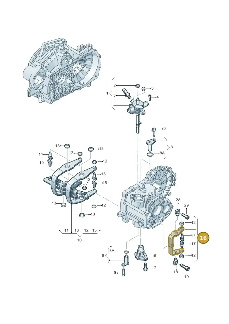 0A4311562A — Volkswagen Caddy kombi (2015-2020) diagram 628311800, position 16