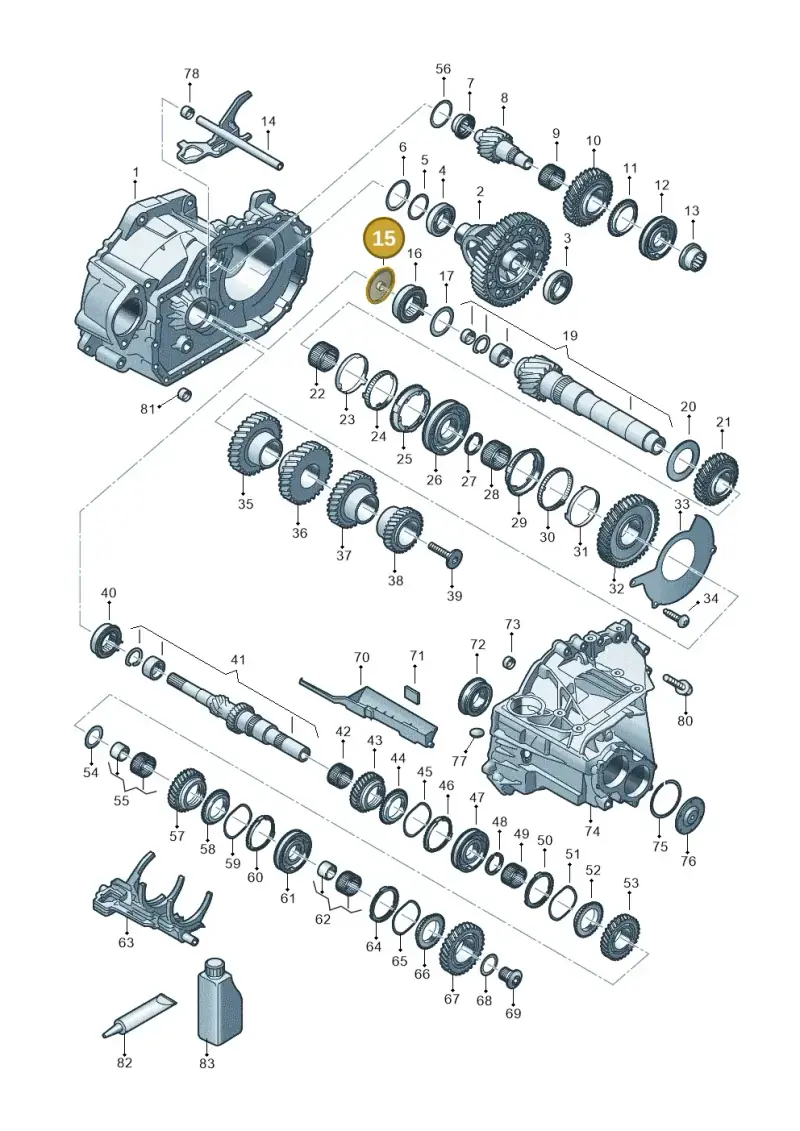 0A5301309 — Volkswagen Caddy Maxi Kombi (2020-2024) diagram 5h0311150, position 15