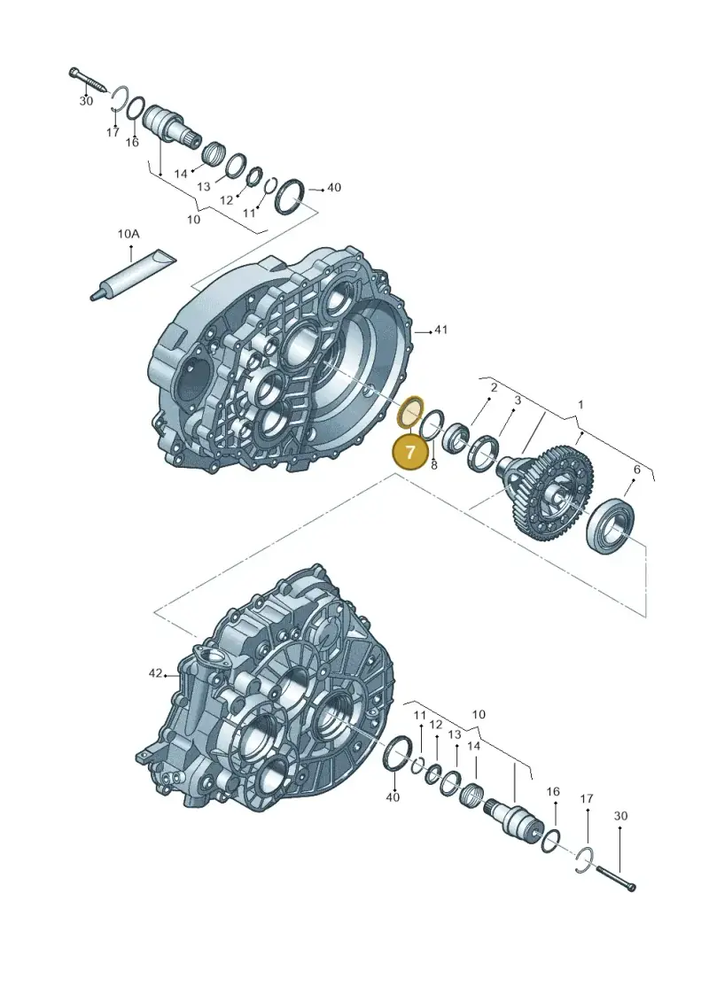 0A5301310 — Volkswagen Tiguan 4Motion (2011-2018) diagram 719409120, position 7