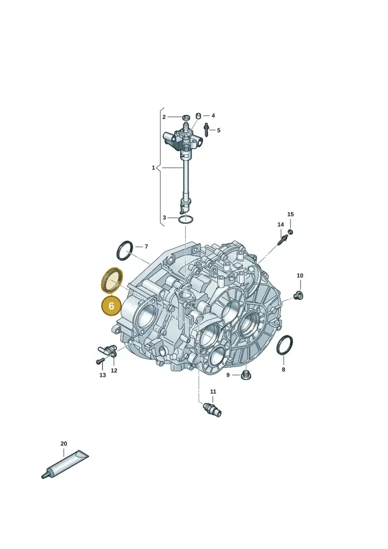 0A5311113A — Volkswagen Transport. multivan (2019-2024) diagram 7ep300805, position 6