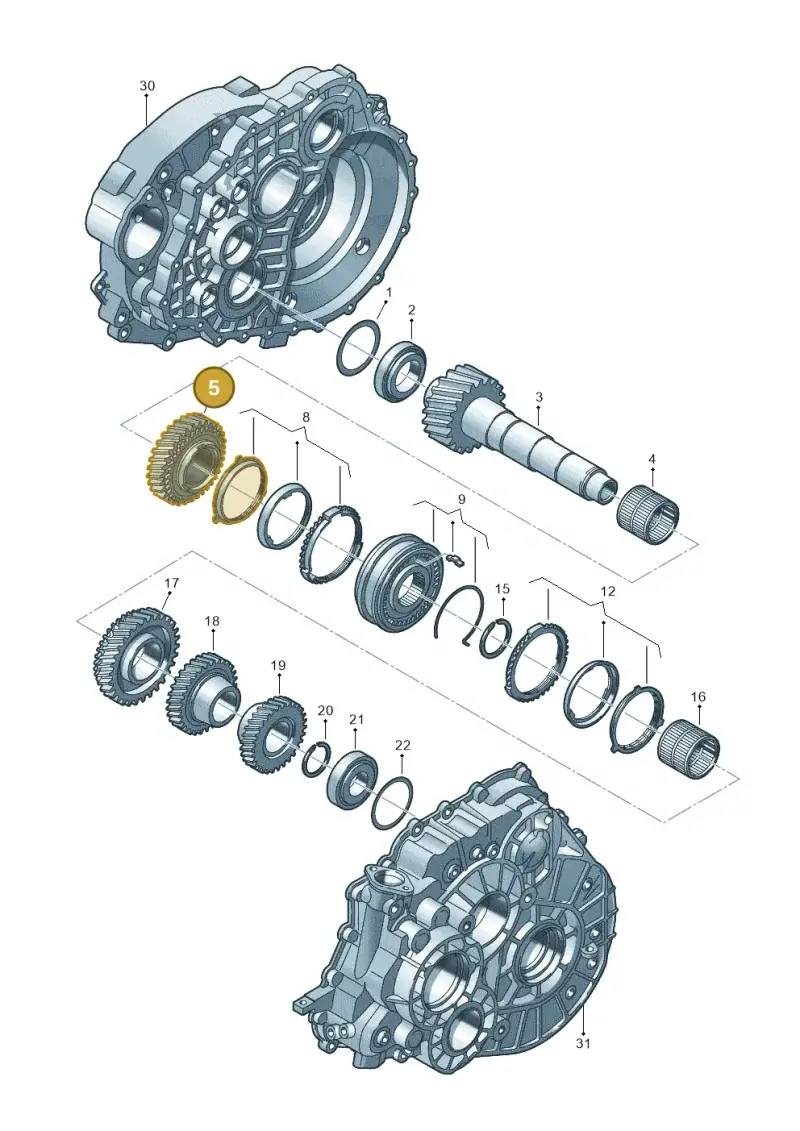 0A5311145BC — Volkswagen Transp. caravelle (2011-2015) diagram 861311270, position 5