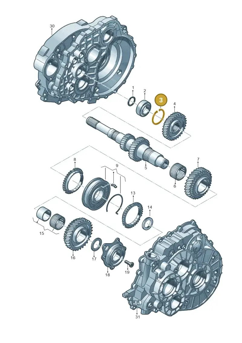 0A5311152A — Volkswagen Transp. caravelle (2011-2015) diagram 861311250, position 3