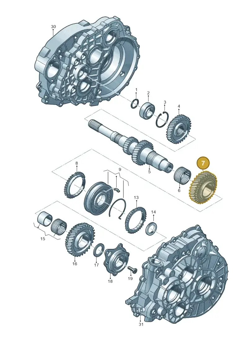 0A5311158AM — Volkswagen Transp. caravelle (2011-2015) diagram 861311250, position 7