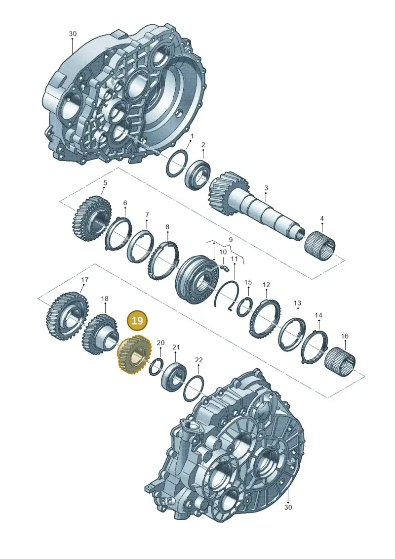 0A5311165A — Volkswagen Transp. caravelle (2009-2011) diagram 410311270, position 19