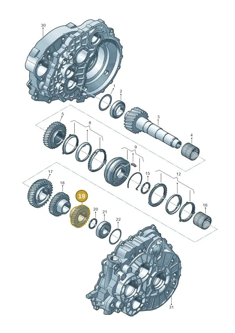 0A5311165A — Volkswagen Transp. caravelle (2011-2015) diagram 861311270, position 19