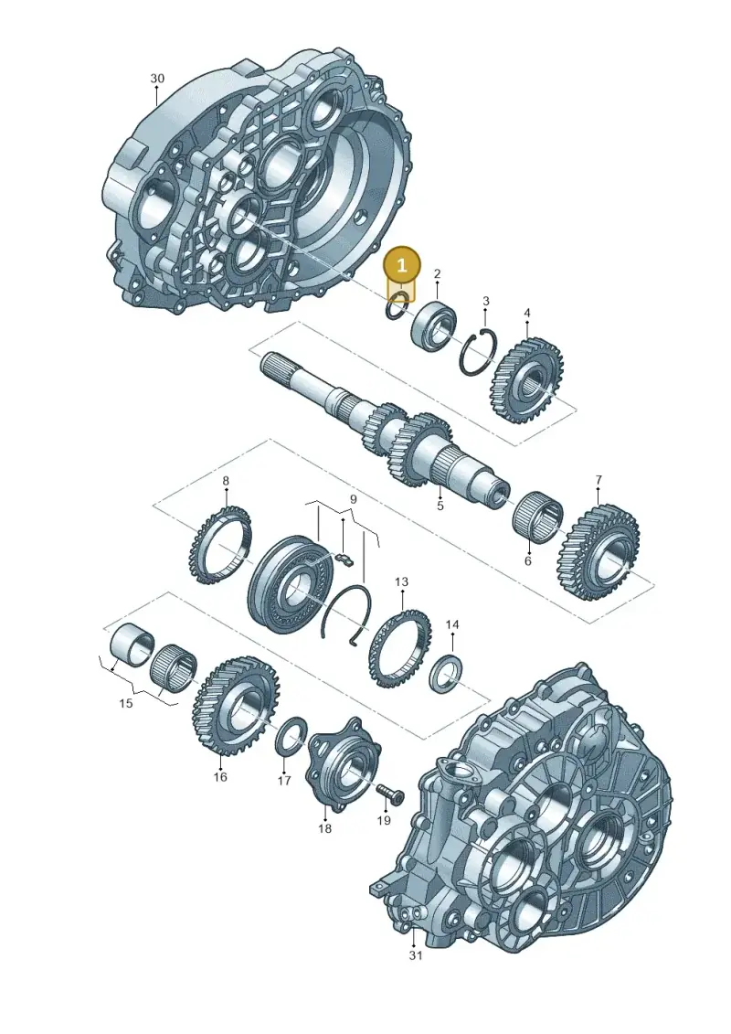 0A5311187A — Volkswagen Transp. caravelle (2011-2015) diagram 861311250, position 1