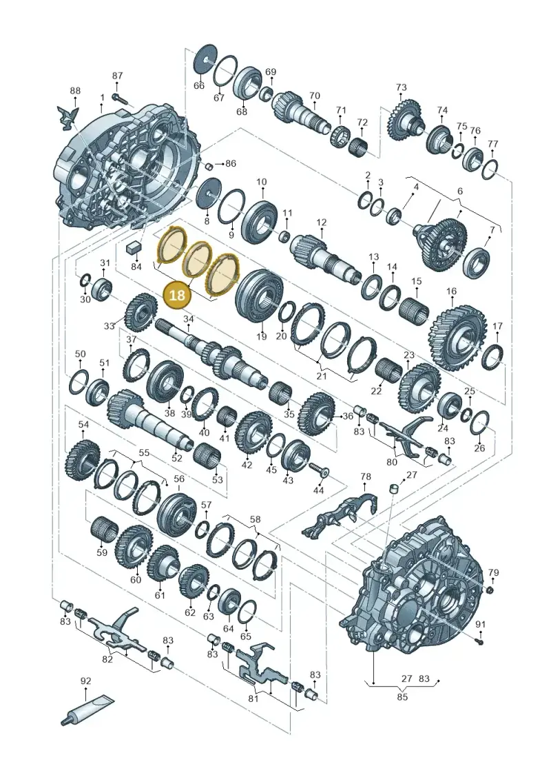 0A5311197A — Volkswagen Transport. multivan (2019-2024) diagram 806800300, position 18
