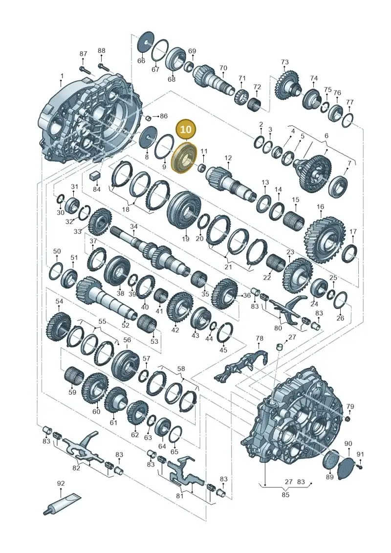 0A5311220D — Volkswagen Tiguan 2.0 4Motion (2016-2024) diagram 884300802, position 10