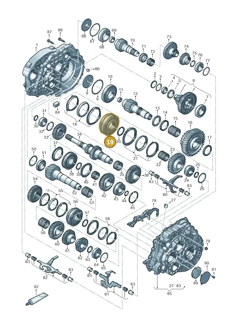 0A5311239G — Volkswagen Tiguan 2.0 4Motion (2017-2024) diagram 884300802, position 19