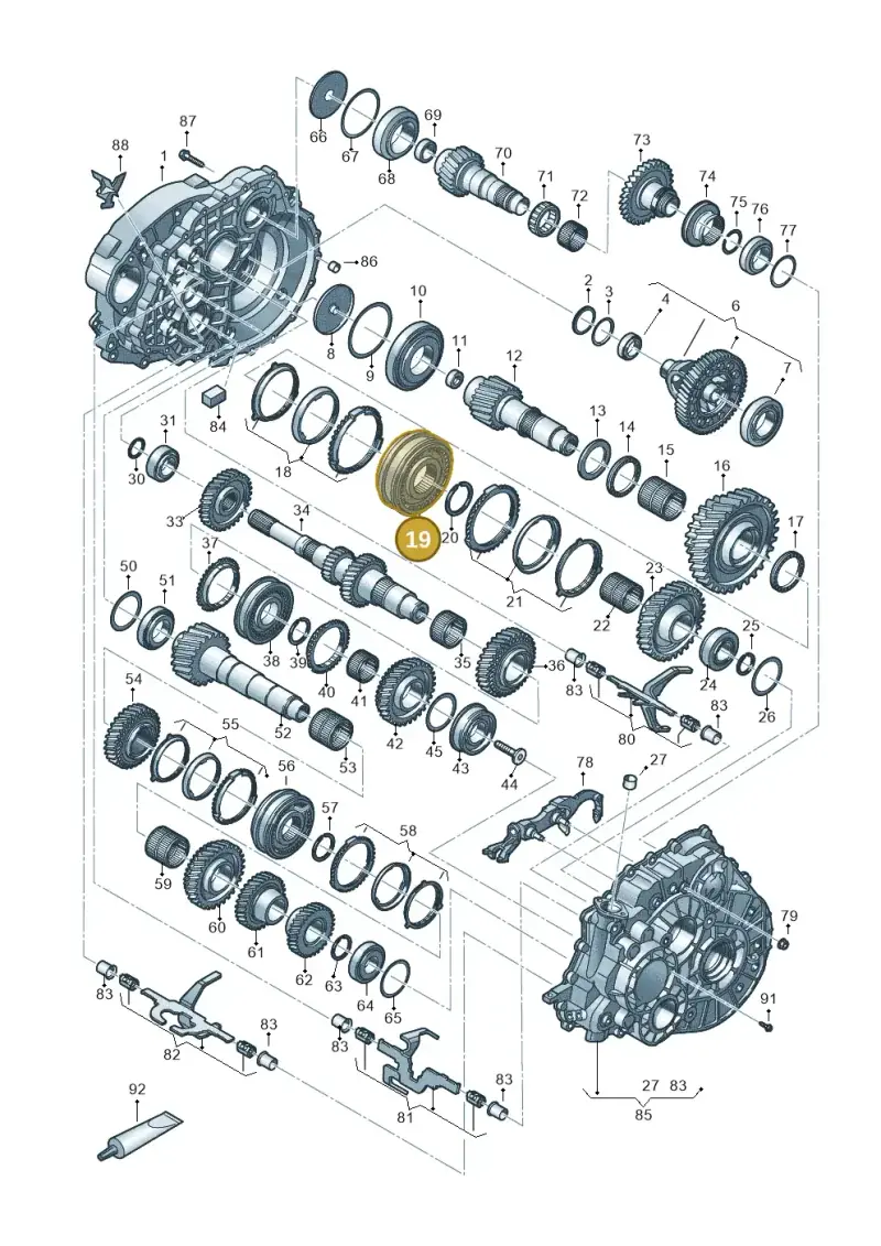 0A5311239G — Volkswagen Transport. multivan (2019-2024) diagram 806800300, position 19