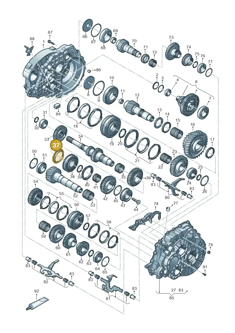0A5311269G — Volkswagen Transport. multivan (2019-2024) diagram 806800300, position 37