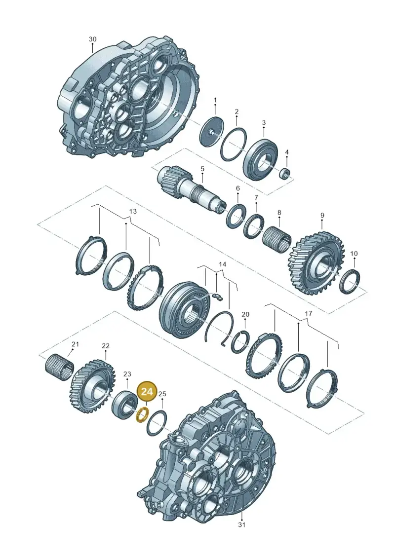 0A5311287 — Volkswagen Transp. caravelle (2011-2015) diagram 861311260, position 24