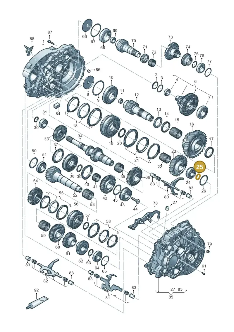 0A5311287 — Volkswagen Transport. multivan (2019-2024) diagram 806800300, position 25