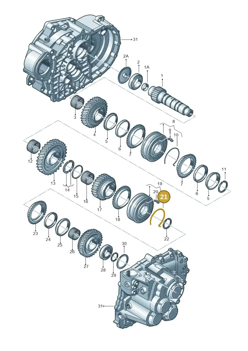 0A5311311 — Volkswagen New beetle (2011-2016) diagram 194311580, position 21