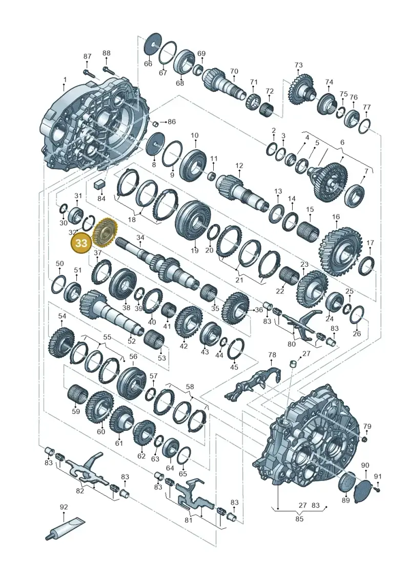 0A5311351A — Volkswagen Sharan BlueMotion (2015-2022) diagram 884300802, position 33