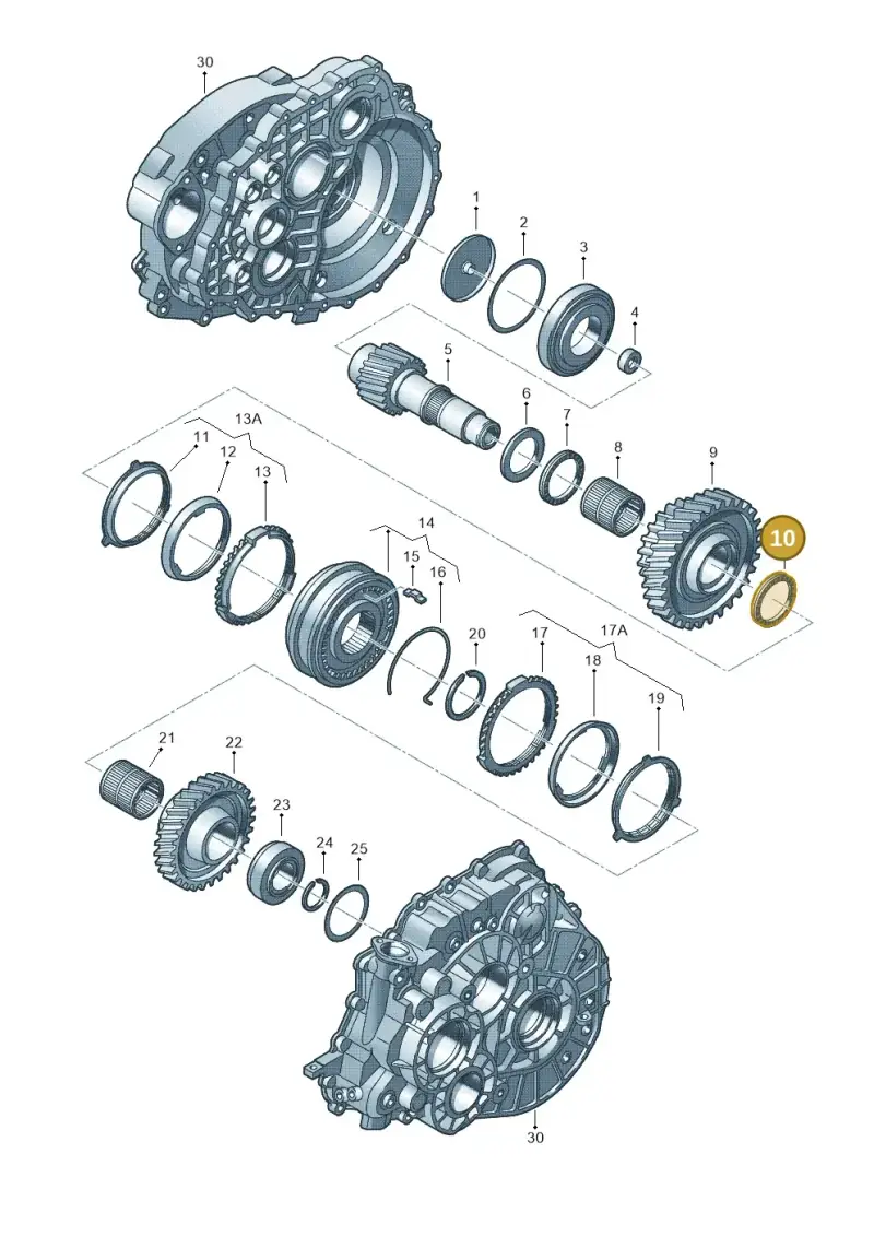0A5311384B — Volkswagen TRANSPORTER/4MOTION    06 (2005-2006) diagram 410311260, position 10