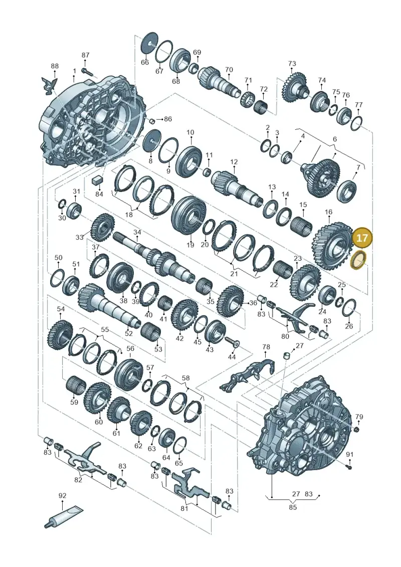 0A5311384C — Volkswagen Transport. multivan (2019-2024) diagram 806800300, position 17